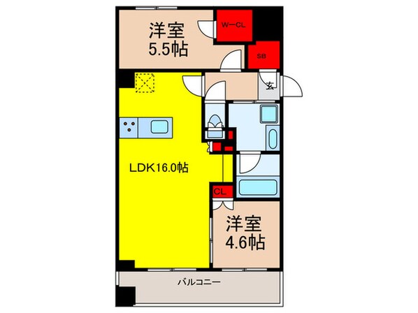 ﾋﾞｴﾗｺｰﾄ日本橋久松町の物件間取画像